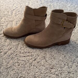 Tory Burch Beige Ankle Booties